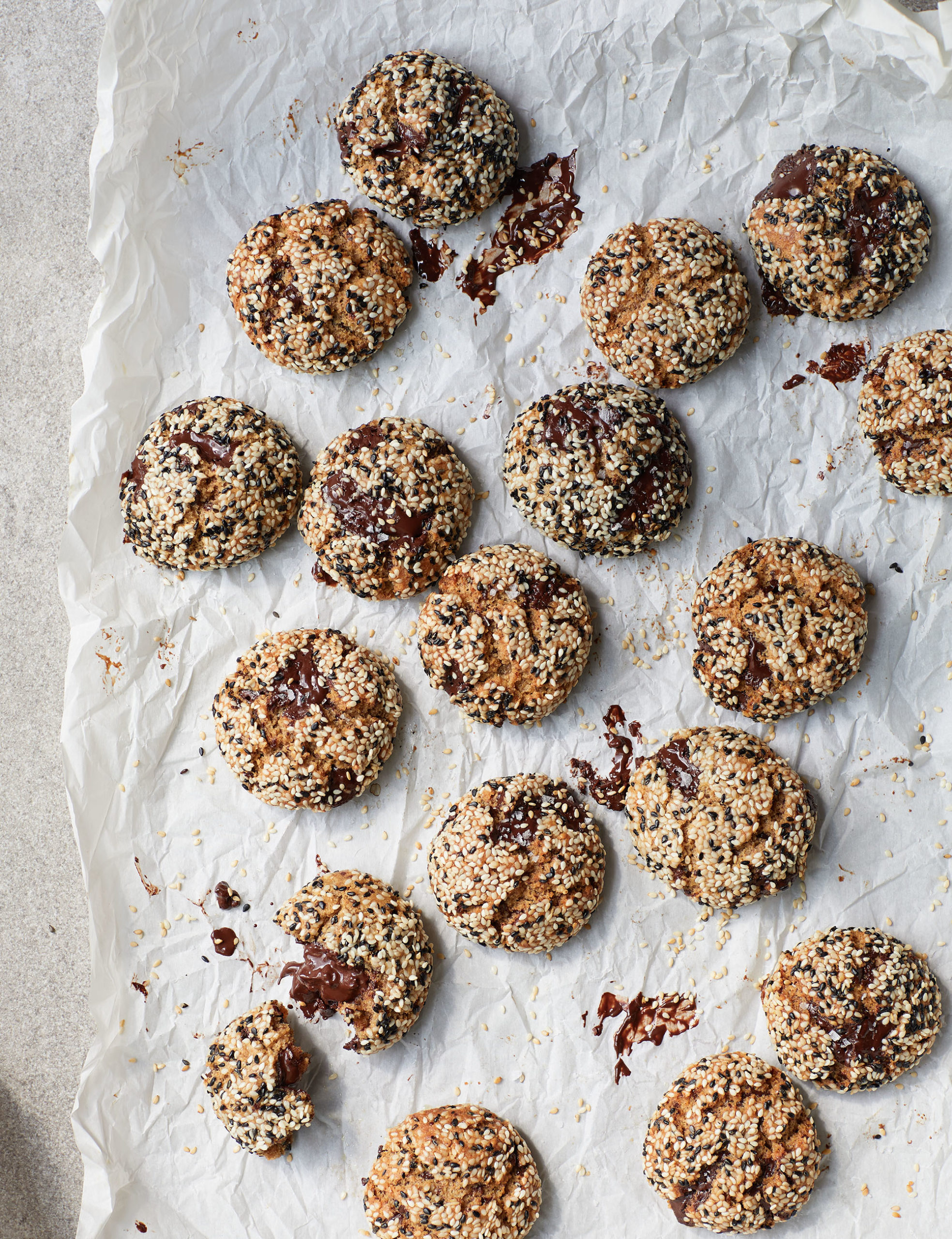 Tahini Choc Chip Cookies - Another Pantry